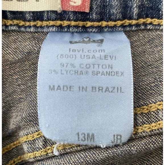 Levi's Women's Jeans Size 13M JR Blue 518 Superlow Bootcut Denim 34" x 30.5" - Picture 7 of 14